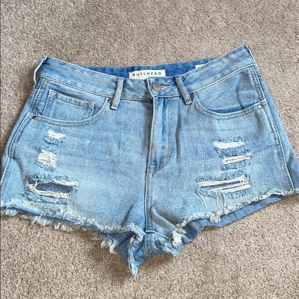 pacsun high rise jean shorts